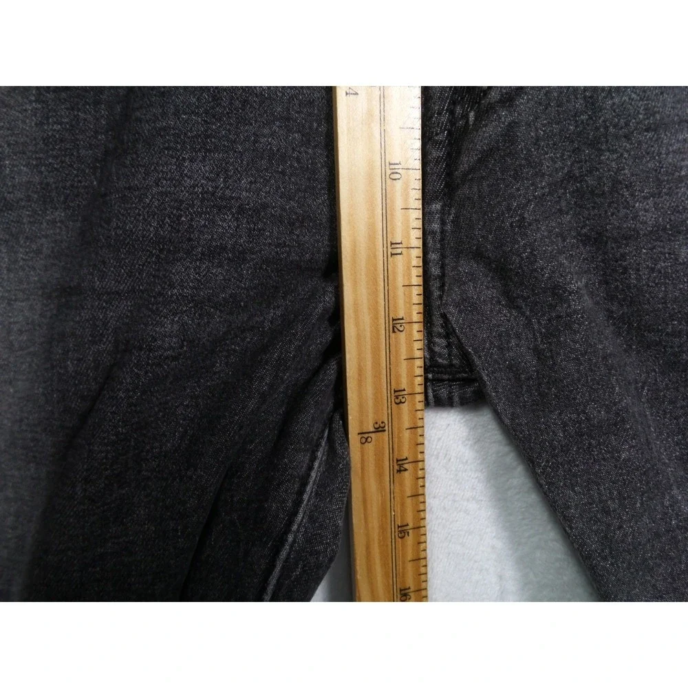 Levis Jeans‎ Mens Size 38 x 30 Gray Denim 501 Button Fly Straight Leg Stretch